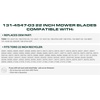image:imageUDC Parts 94204385 Mower Blade Replacement for Troy Bilt TB30 TB30R 30211116  Round 716