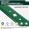 image:imageUDC Parts 94204385 Mower Blade Replacement for Troy Bilt TB30 TB30R 302114  6 pt star