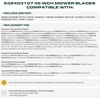image:imageUDC Parts 94204385 Mower Blade Replacement for Troy Bilt TB30 TB30R 302278  5 pt star
