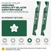 image:imageUDC Parts 94204385 Mower Blade Replacement for Troy Bilt TB30 TB30R 3023  5 pt star