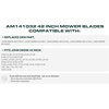 image:imageUDC Parts 94204385 Mower Blade Replacement for Troy Bilt TB30 TB30R 307 pt star  2138